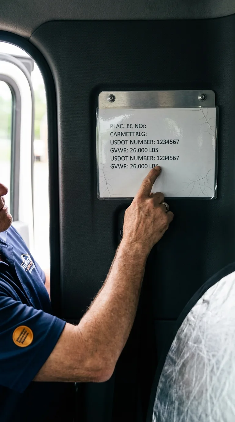 USDOT licensing placard verification in Grand Ronde